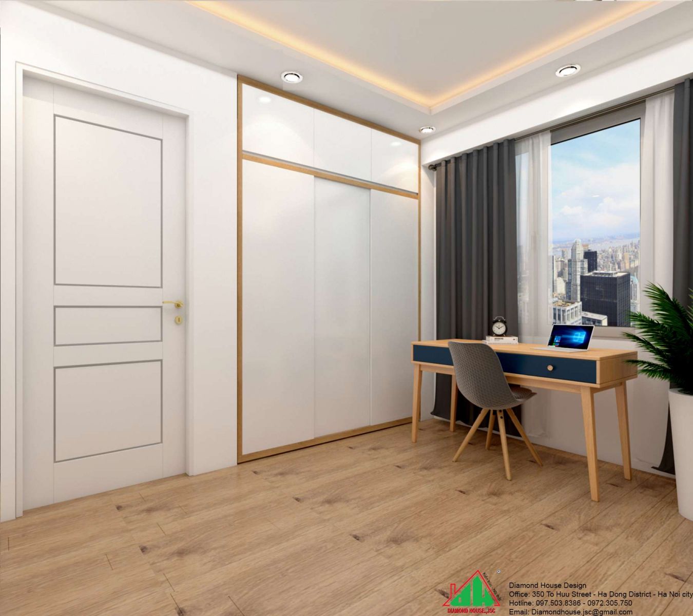 thiết kế chung cư đẹp căn hộ 70m2