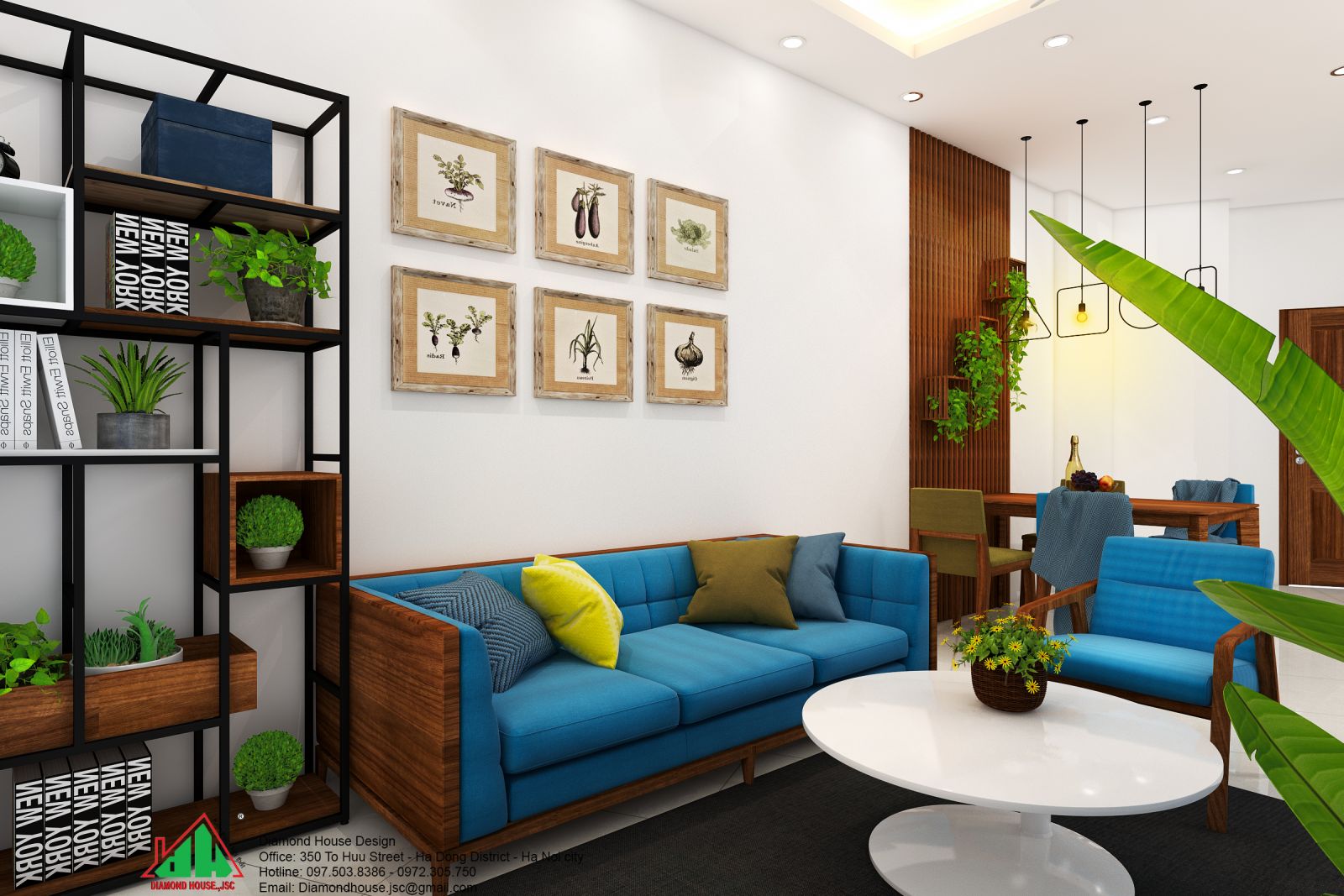 thiết kế chung cư đẹp căn hộ 70m2