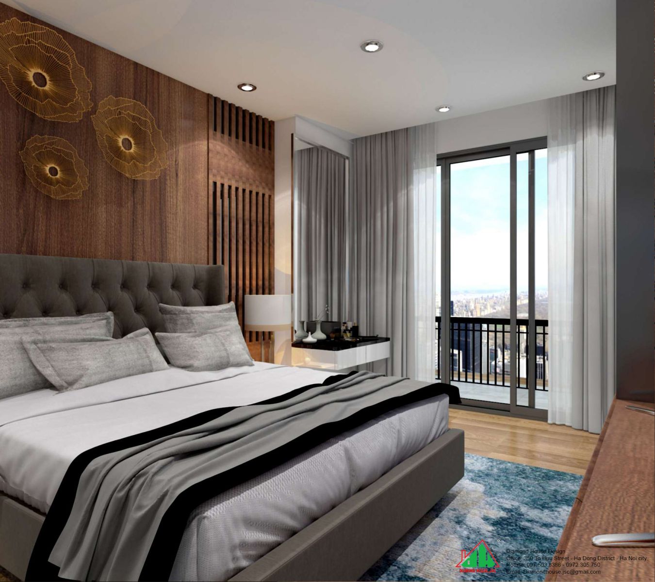 thiết kế chung cư đẹp căn hộ 110m2