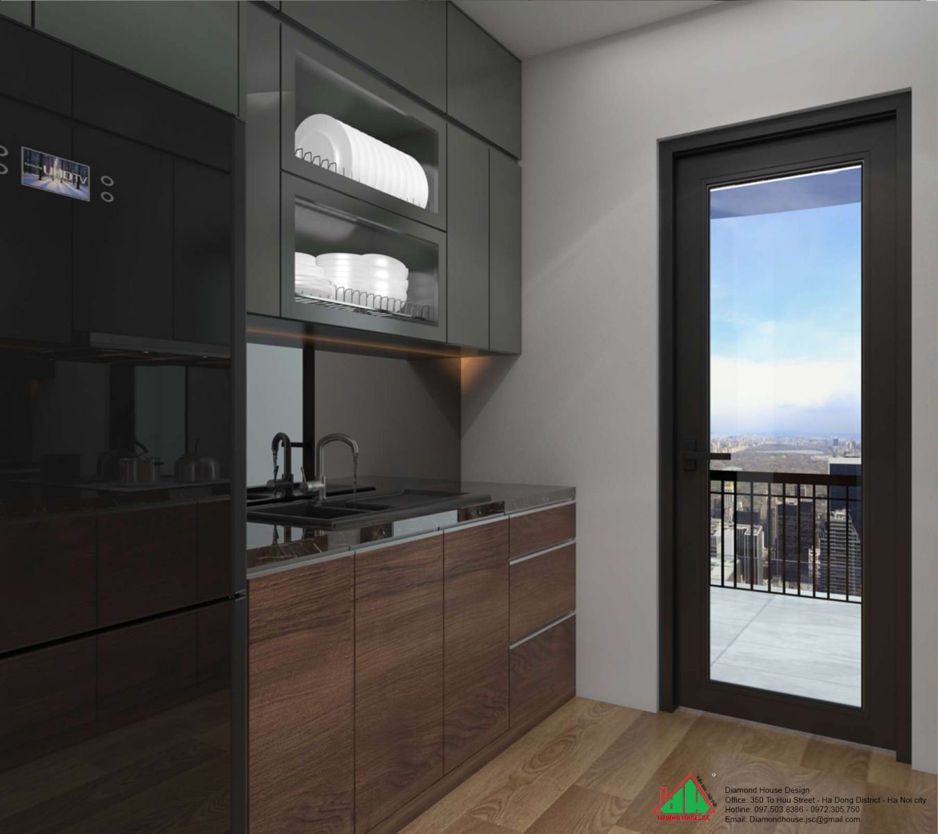 thiết kế chung cư đẹp căn hộ 110m2